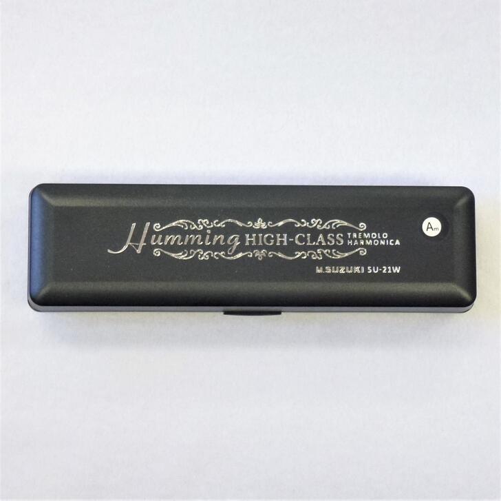21穴複音ハーモニカSUZUKIスズキ高級ハミングSU-21WAm調HummingHigh-ClassAマイナー