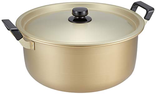 楽天市場】北陸アルミ 両手鍋 44cm [ガス火専用] 軽量 純しゅう酸 味