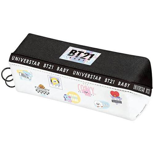 楽天市場 カミオジャパン ペンケース Bt21 ターンオープンポーチ Mix 1462 D4626 ペンポーチ 筆箱 筆入れ Bts 韓国 アイドル キャラ キャラクター ラインフレンズ ブラック ホワイト 黒 白 Bts アイドル 防弾少年 トレイ トレー にじいろマート