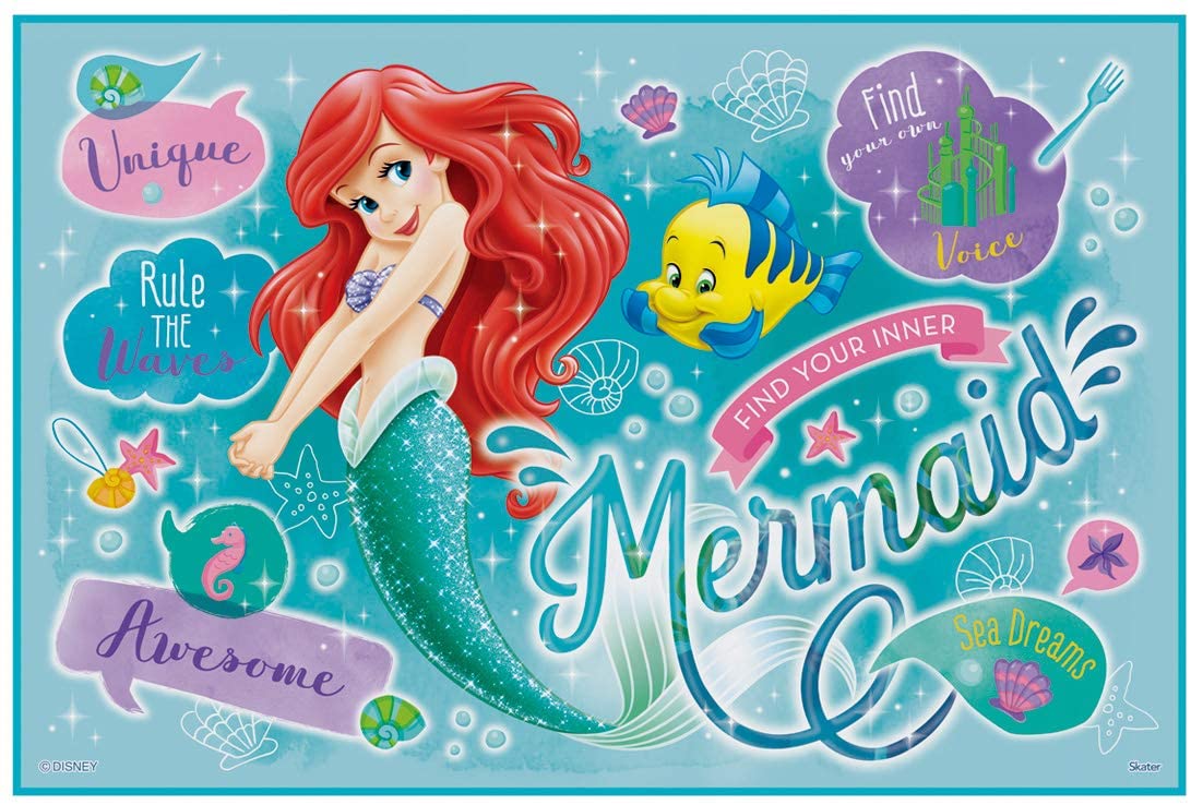 スケーター レジャーシート S 60×90cm アリエル 20 ディズニー VS1 4973307479991 キッズ 子供 1人用 ピクニック 遠足 キャンプ おすすめ コンパクト ミニサイズ リュック 小さい スリム Disney リトルマーメイド 人魚 姫 プリンセス ブルー 青 海 夏 センチ ござ ゴザ画像