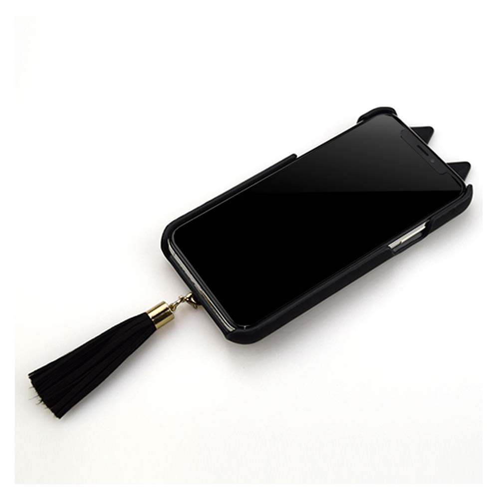 楽天市場 ねこ スマホケース Iphone11 Iphonexr Cccフロンティア Uni Csip19m 2ttcbk ブラック ネコ Iphone11 Xr用 Tassel Tail Cat Case ケース 黒 6 1インチ にじいろマート