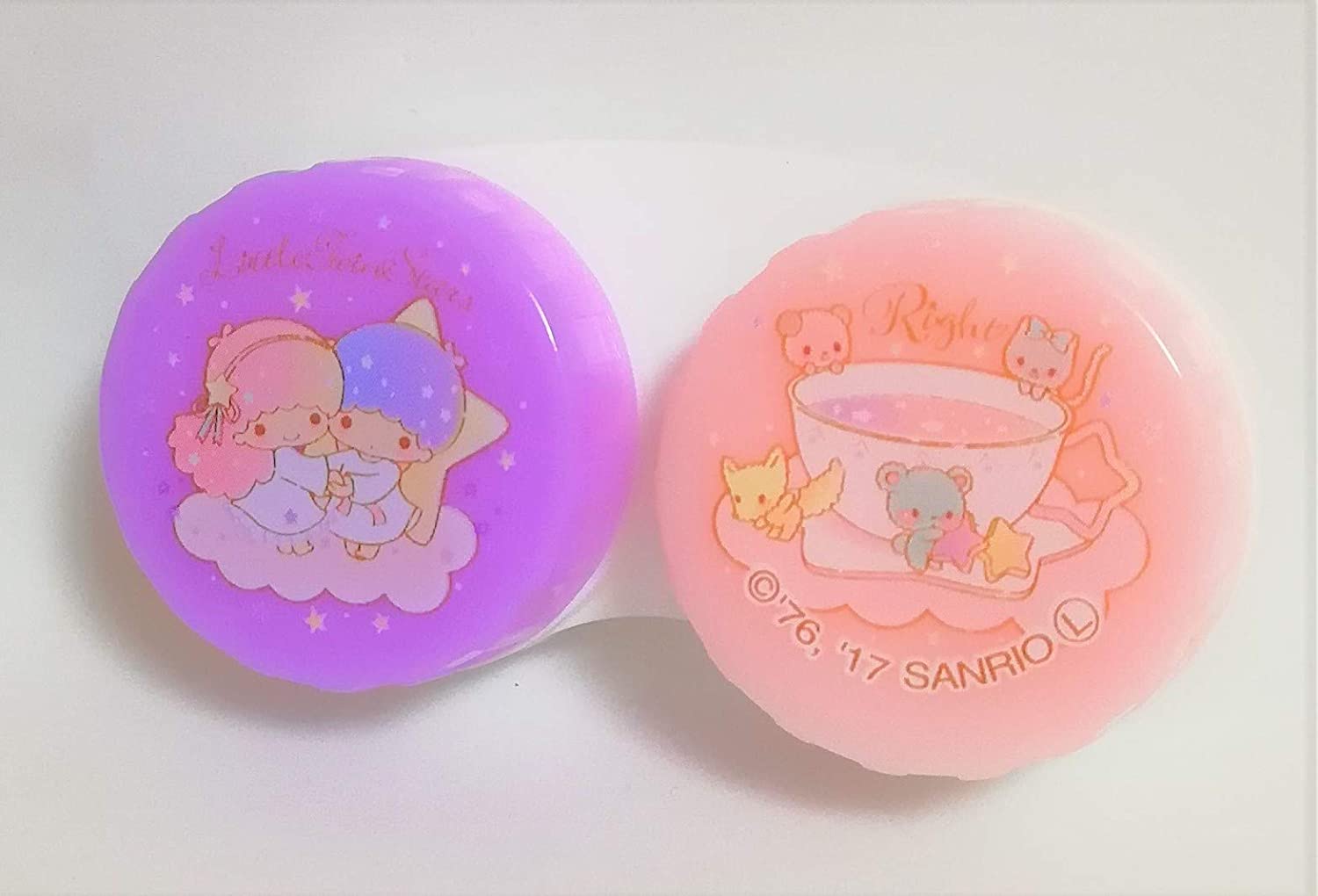 サンリオ リトルツインスターズ キキララ コンタクトレンズケース キャラクター グッズ 誕生 祝い プレゼント 旅行 持ち運び ケース 入れ物 星 スター パープル ピンク かわいい 女の子 女子 憧れの