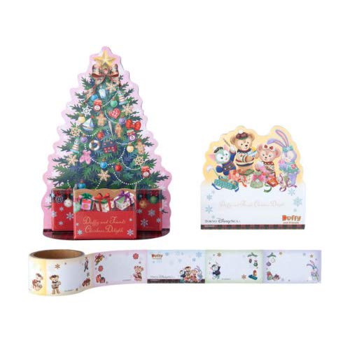 楽天市場 ダッフィー フレンズ クリスマス ふせんセット ディズニーシー限定 18 クリスマスツリー 付箋 にじいろマート