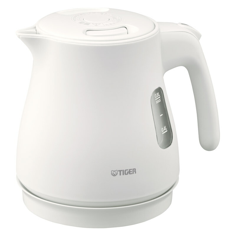 タイガー 蒸気レス電気ケトル800ml（マットホワイト）【送料無料】
