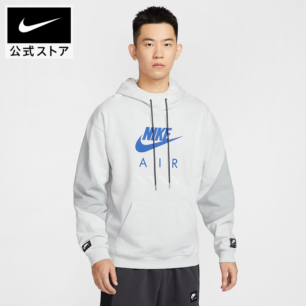 【4000円OFFクーポン対象 4.4 12:00～4.10 23:59】ナイキ エア フリース プルオーバー L/S フーディ BFT NIKE メンズ パーカー プルオーバー トップス 長袖 フリース素材 カンガルーポケット カジュアル ライフスタイル グレー S-3XL SP26