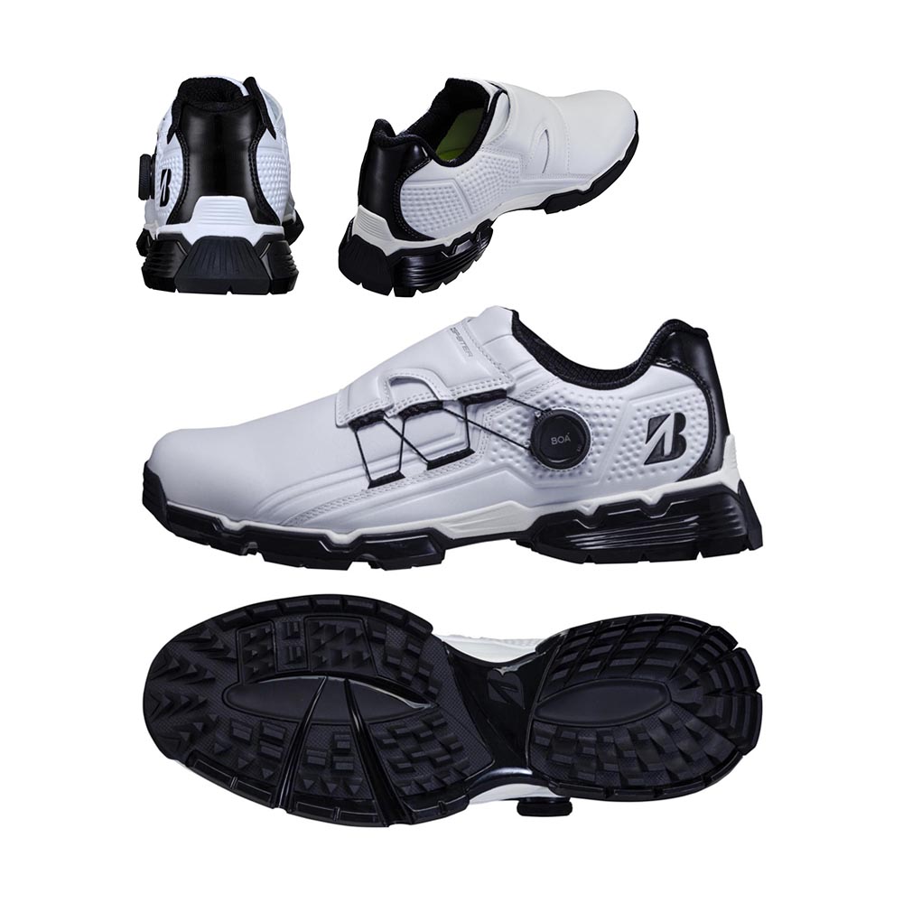 ブリヂストン BRIDGESTONE GOLF ゼロ・スパイク バイターツアー Boa スパイクレスシューズ SH2401 （WK）ホワイト/ブラック 2024｜二木ゴルフ 店