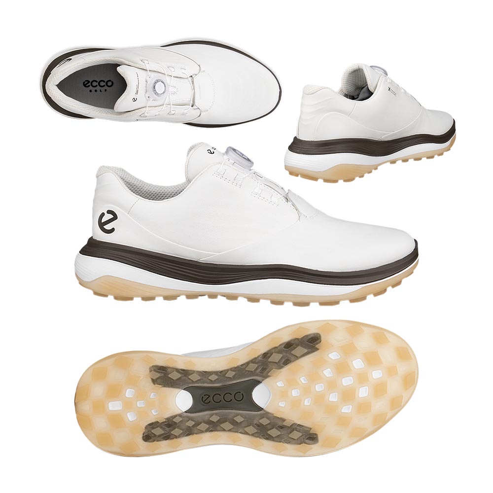 エコー ecco LT1 Boa メンズスパイクレスシューズ 132274 (51173)ホワイト 2025