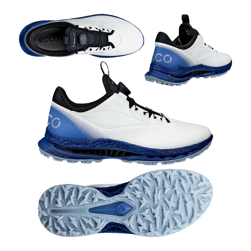 エコー ecco BIOM C5 BOA スパイクレスシューズ メンズ 132614 (61583) ホワイト/フェデラルブルー 2026