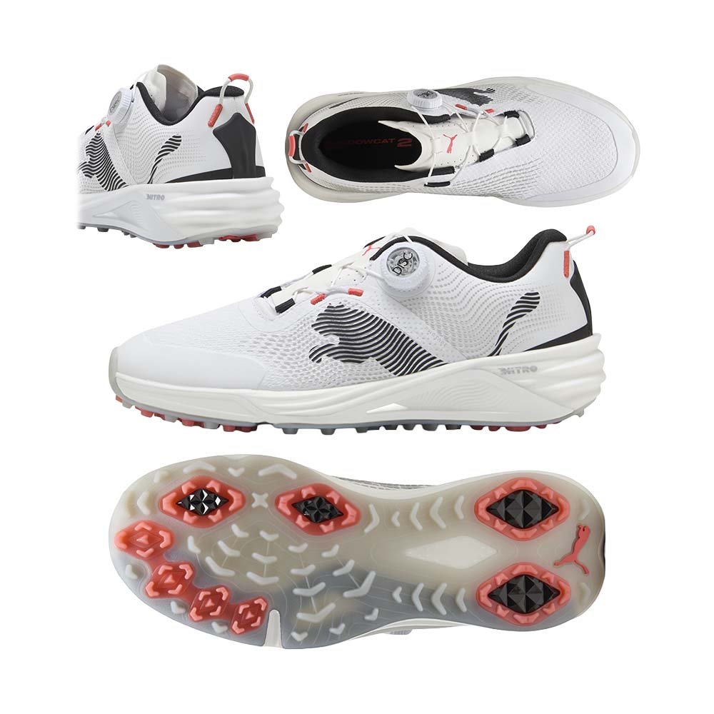プーマ PUMA シャドウキャット ニトロ 2.0 ディスク スパイクレスシューズ 312991(01) ホワイト/ブラック 2026