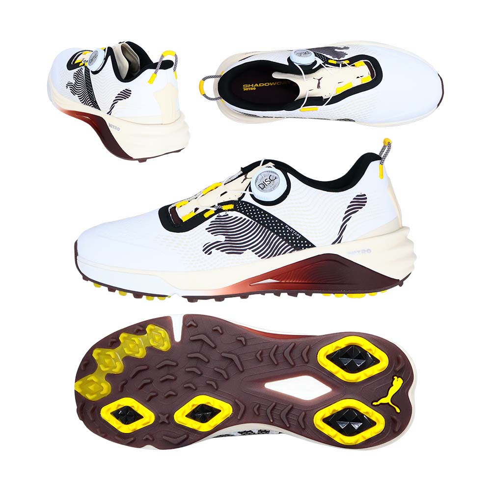 プーマ PUMA シャドウキャット ニトロ 2.0 ディスク スパイクレスシューズ 312991(03) ホワイト/ブラウン 2026