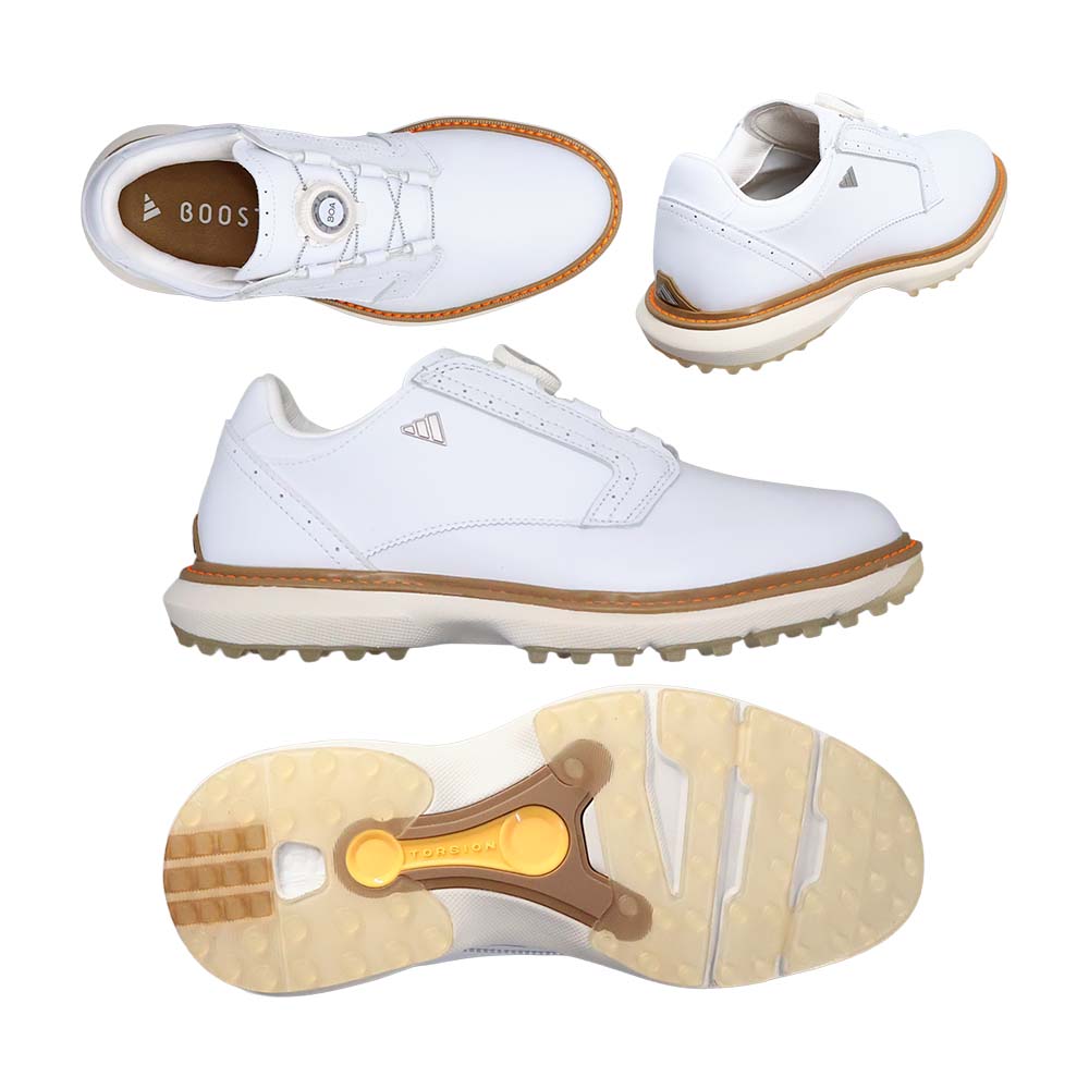 アディダス Adidas MC70 Boa スパイクレスシューズ JQ3461 ホワイト/アイスタンジェリン 2026