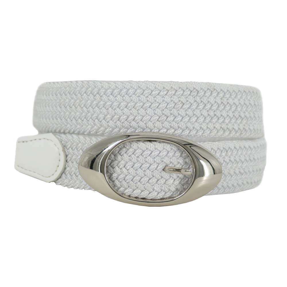 【新品・タグ付き】BRIEFING レディース メッシュベルト ホワイト 定番 WOMENS OVAL BUCKLE MESH BELT（ウイメンズ オバールバックル