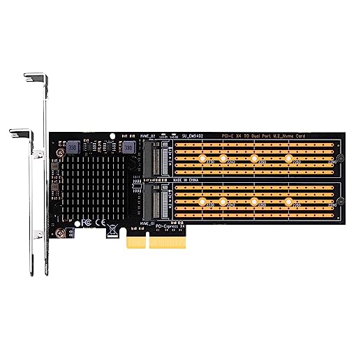 PA20 2枚 M.2 NVMe to PCIe 3.0 X4変換アダプター、 PCIe 分岐機能付き、22110/2280/2260/224｜nikkori store