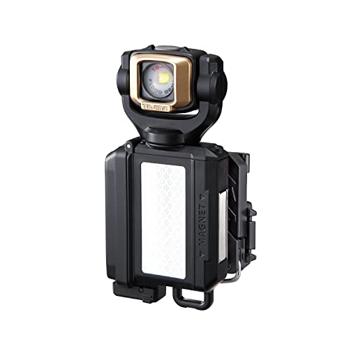 タジマ セフシステム LEDセフ着脱式ライト LESF501DSP 専用充電池セット 縦ベルト用セフ対応 強力ネオジ磁石付 選べる明るさ3モード