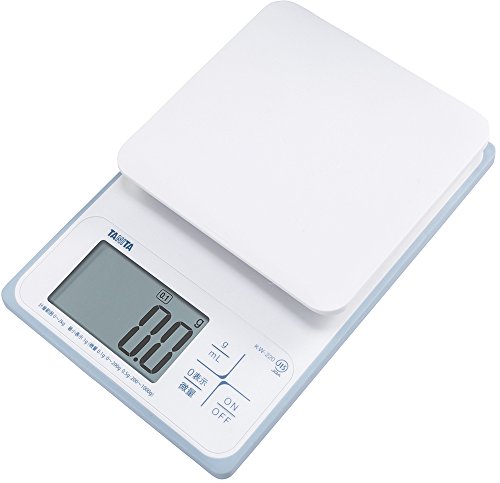 タニタ クッキングスケール キッチン はかり 料理 防水 デジタル 2kg 0.1g単位 KW220 WH 洗えるキッチンスケール ホワイト