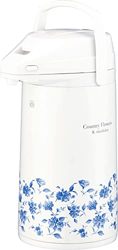 ピーコック 保温ポット ガラス 魔法瓶 卓上ポット エアー ポット 1.55L カントリーフラワー MRP16 FLC