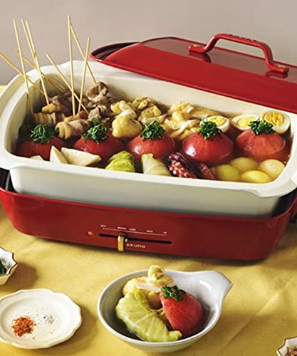 【新品】 BRUNO ホットプレート グランデ + 深鍋 / ブルーノブルー BRUNO ブルーノ ホットプレート グランデ BOE026 深鍋セット 蒸し網