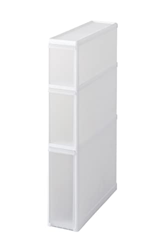 ライクイット likeit キッチン 収納 すき間収納 引出し スーパースリム 3段 約幅14x奥46.5x高82cm ホワイト FTS1