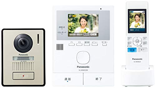 パナソニック テレビドアホン VL-SWZ200KL ワイヤレスモニター付 LEDライト搭載 自動録画 どこでもドアホン 30万画素