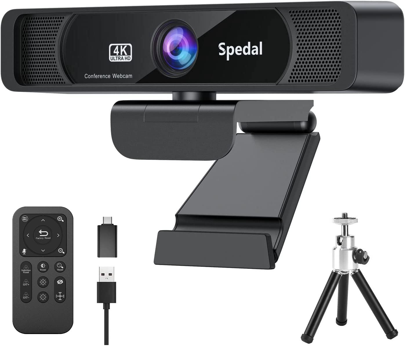Spedal 931 Web写真機 4K UHD 800万絵素 遠隔操作 三脚架付き添い人 話し合い用写真機 マイクロホン内蔵