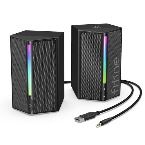 ゲーミングスピーカー B給電 ゲーミング RGB金棒引き /可動性電気蓄音機/ミキサー/ＴＶ RGB抑えつける能力のある 音の大きさ自然調整 競り合い 実況 有線