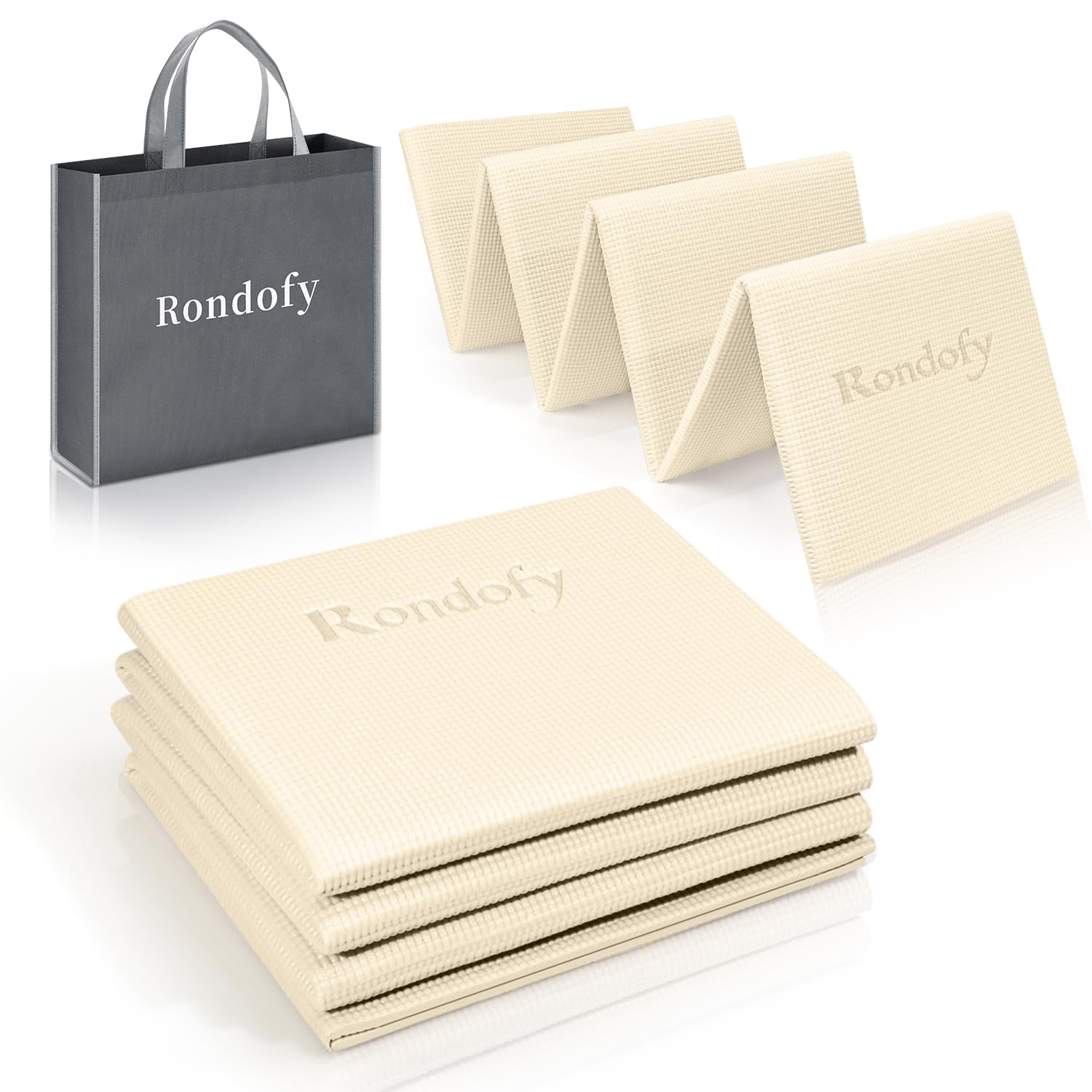 楽天市場】Rondofy ヨガマット 折りたたみ 6mm トレーニングマット