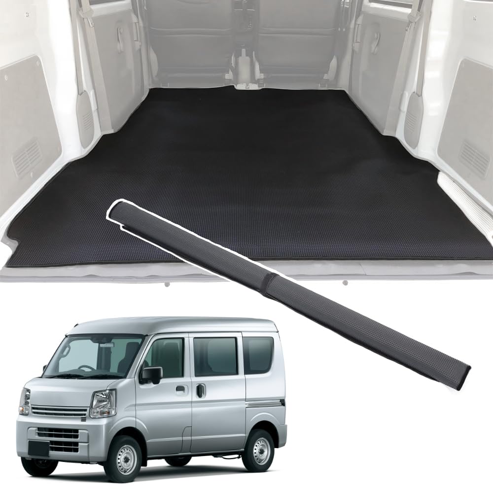 emiry ラゲッジマット DA17V用 撥水 トランクシート 滑り止め エブリイバン da17v 荷台マット 汚れに強い 取付簡単 トランクマ｜nikkori store