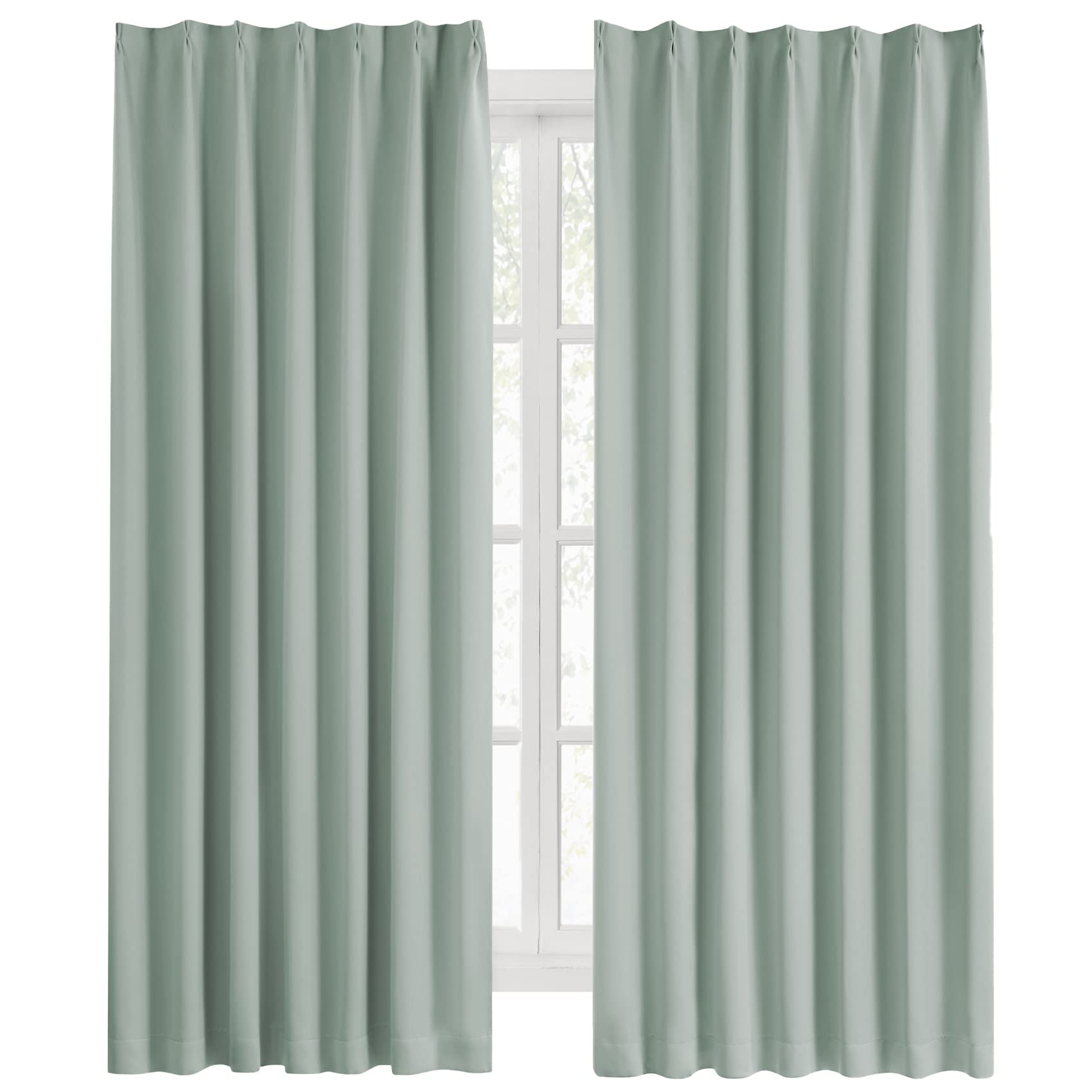 楽天市場】カーテン 1級遮光 幅150cm×丈00cm カルダモングリーン 枚組