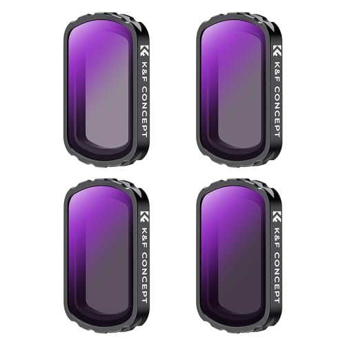 K&F D OMO Pocket 3用磁気式NDフィルター ND4+ND8+ND16+ND3 NDフィルター 磁気吸着 装着便利 減光量調整
