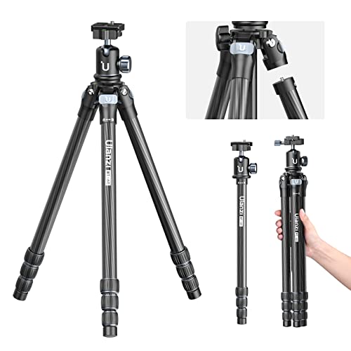 M60 三脚 カーボン三脚 カメラ三脚 一脚伸縮可変式 3Way雲台 4段階伸縮 トラベル三脚 中心軸付き ローアングル撮影 スマホ三脚 アル