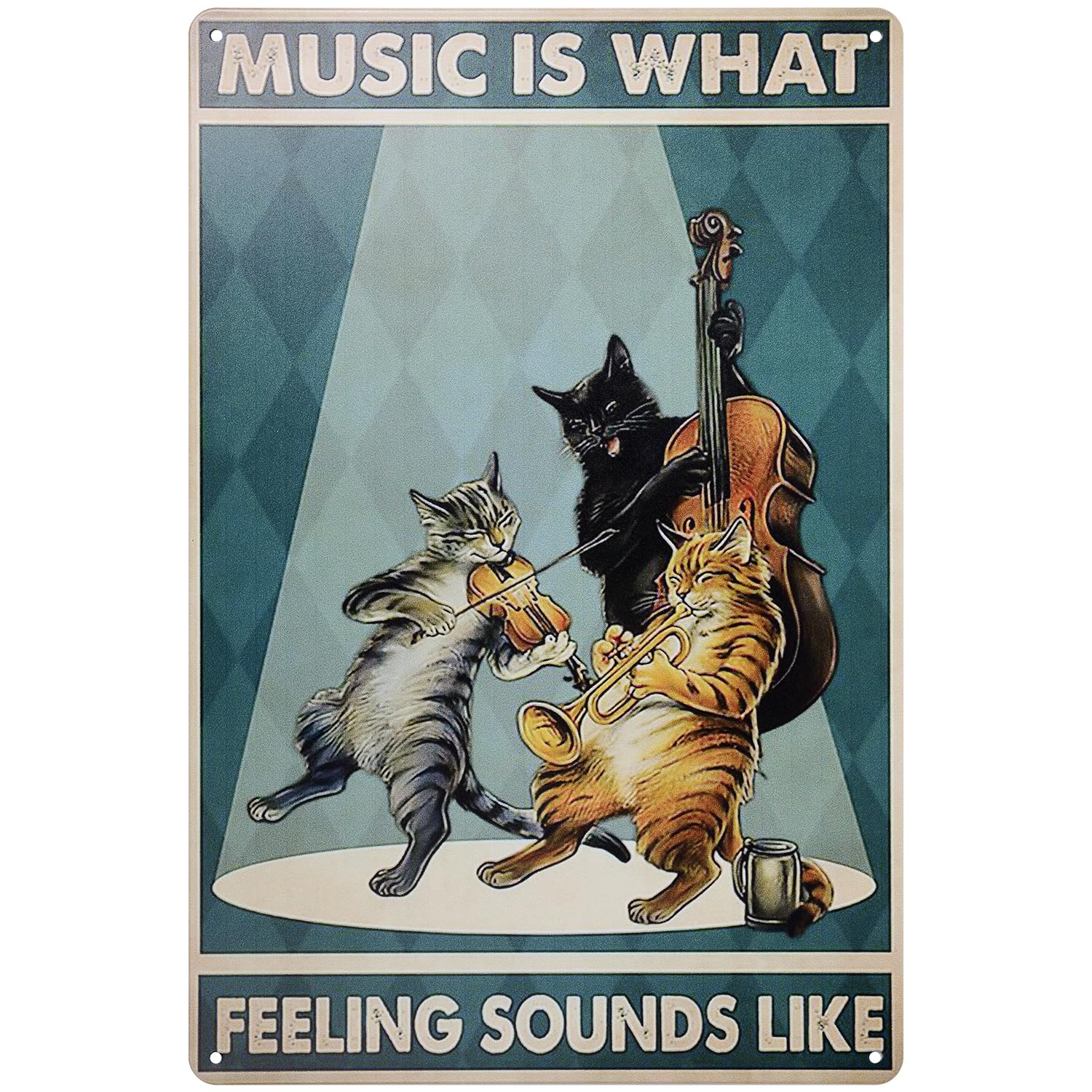 アンティークなブリキの猫の演奏隊❗️ 楽天市場】ブリキ看板 猫 看板 ブリキ ネコ アメリカン雑貨