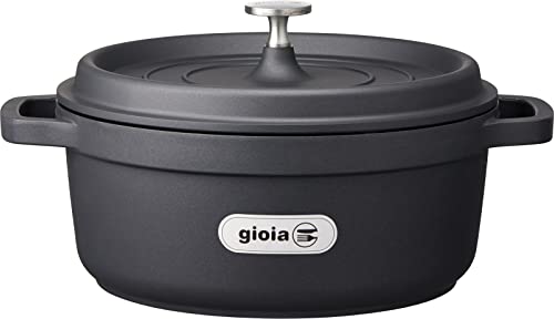 万年 annen gioia ジョイア 両手なべ 24c H相応う キャセロール 蓋つき 寄せ集め カレー 今めかしい 黒いこと XC24BK