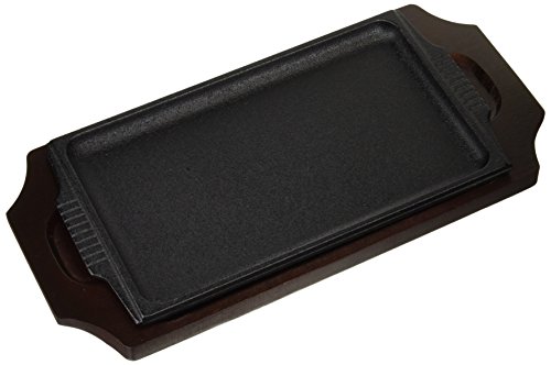 中部コーポレーション トキワ ステーキ皿 角型 大 28c 外寸幅×奥行280×150内寸幅×奥行×高さ240×140×12 質量g1200 鉄