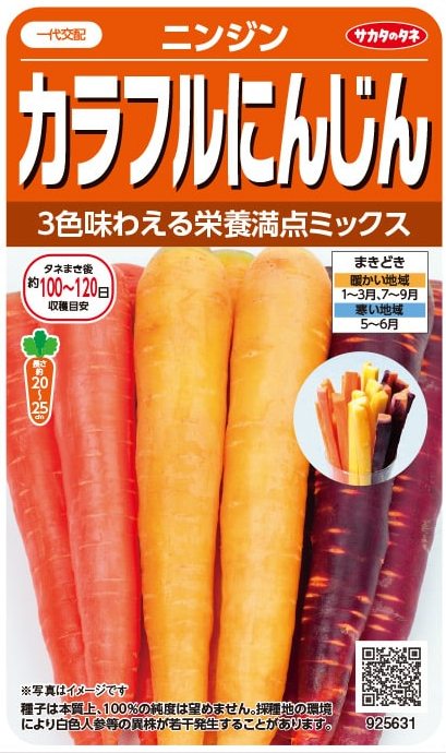 楽天市場】【サカタのタネ公式】 ニンジン カラフルにんじん 野菜 種