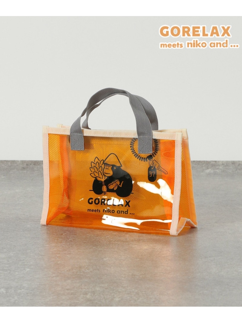 【楽天市場】【ごリラックス】コラボスパバッグ niko and ニコアンド インテリア・生活雑貨 トイレ用品・バス用品 オレンジ