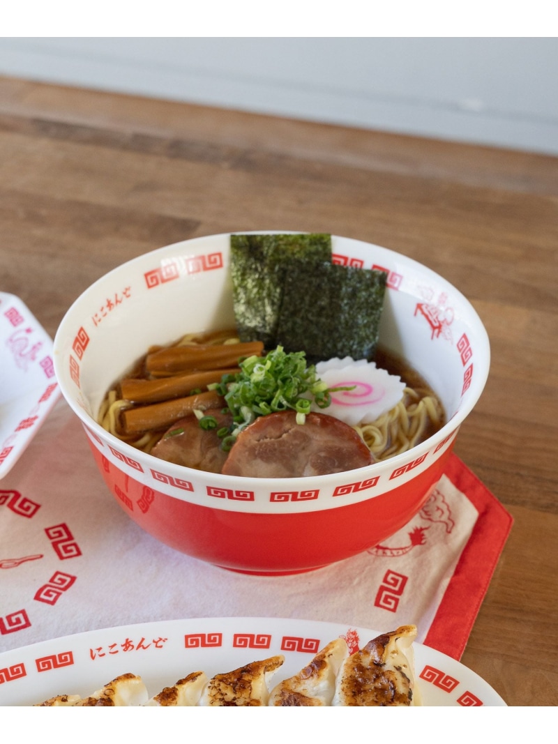 【楽天市場】オリジナル中華ラーメン鉢 niko and ニコアンド 食器・調理器具・キッチン用品 食器・皿 レッド[Rakuten