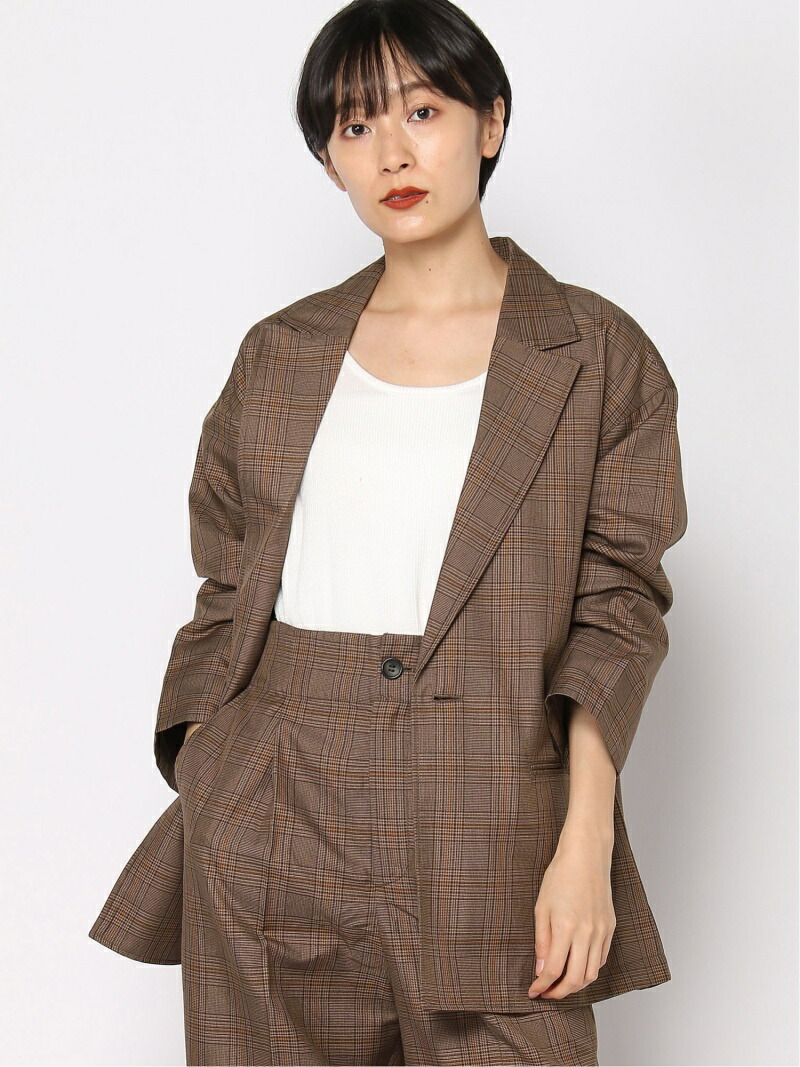楽天市場 Sale 43 Off W ハンサムトラッドチェックjk Niko And ニコアンド コート ジャケット テーラードジャケット ブラウン ベージュ グレー Rba E 送料無料 Rakuten Fashion Niko And ニコアンド