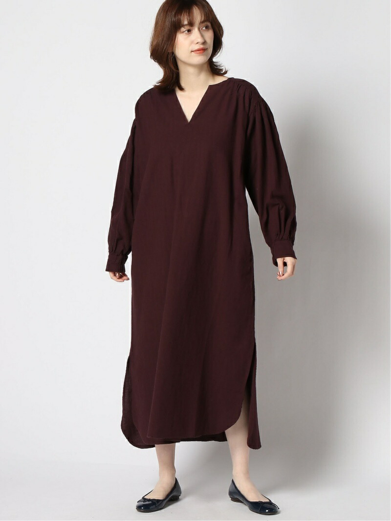 楽天市場 Sale 70 Off W ヘリンボンウシロアキワンピ Niko And ニコアンド ワンピース 長袖ワンピース ベージュ パープル ブラック Rba E Rakuten Fashion Niko And ニコアンド