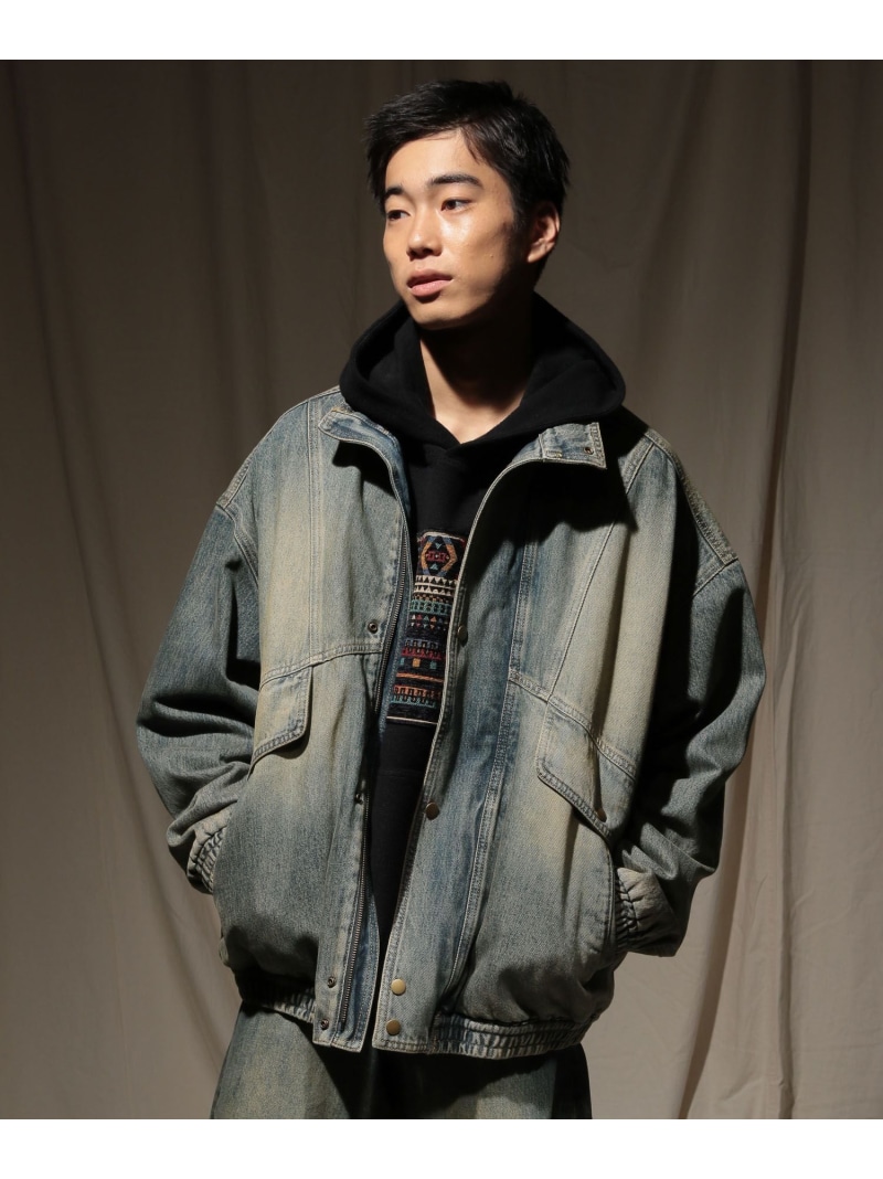 美品 LAD MUSICIAN デニム ブルゾン ロゴ インディゴ 44 LAD MUSICIAN デニム ブルゾン インディゴ 44 LAD MUSICIAN