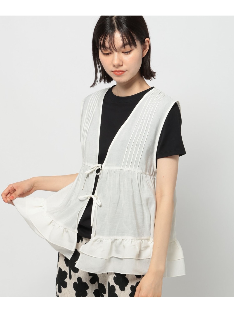 楽天市場】【SALE／20%OFF】アソートフリルチュールベスト niko
