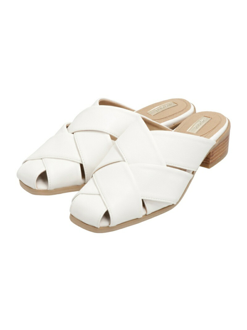 楽天市場 Rakuten Fashion Sale 50 Off W Orアミコミサンダル Niko And ニコアンド シューズ サンダル ミュール ホワイト ベージュ Rba E Niko And ニコアンド