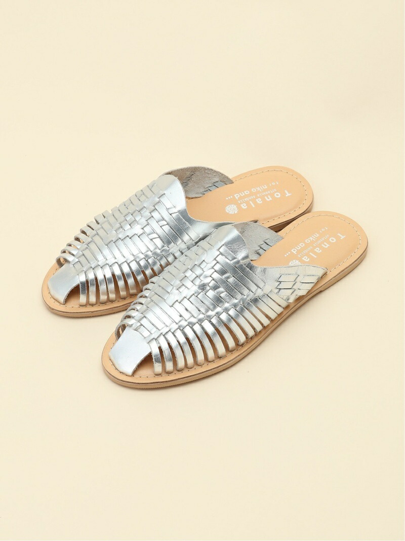 楽天市場 Rakuten Fashion Sale 50 Off W Orレザーメッシュサンダル Niko And ニコアンド シューズ サンダル ミュール シルバー ブラウン Rba E Niko And ニコアンド