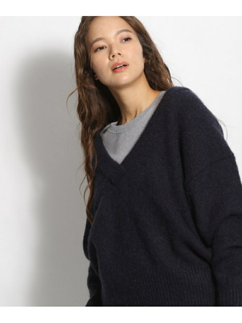 楽天市場 Sale 79 Off W ウールコンフトエリvニットpo Niko And ニコアンド ニット 長袖ニット ネイビー ピンク グリーン Rba E Rakuten Fashion Niko And ニコアンド