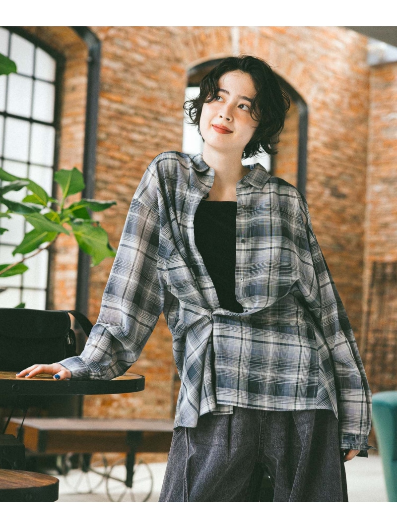 楽天市場】【SALE／61%OFF】(M)M/Nシアサッカーチェックシャツ
