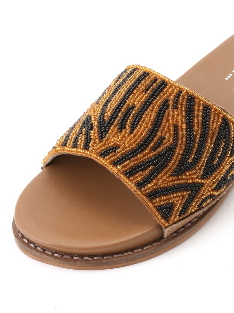 楽天市場 Sale 86 Off W Orビーズサンダル Niko And ニコアンド シューズ サンダル ミュール ブラウン ホワイト Rba E Rakuten Fashion Niko And ニコアンド