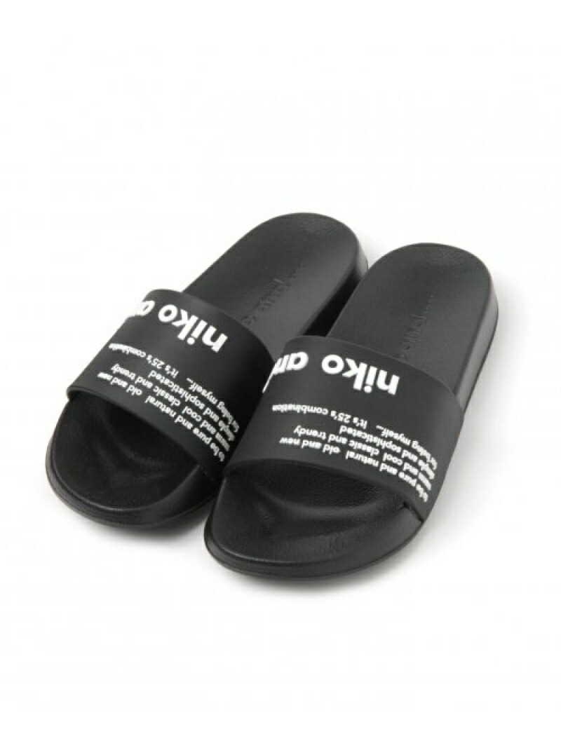 楽天市場 Rakuten Fashion Sale Off Or ニコロゴシャワーサンダル Niko And ニコアンド シューズ サンダル ミュール ブラック ホワイト Rba E Niko And ニコアンド