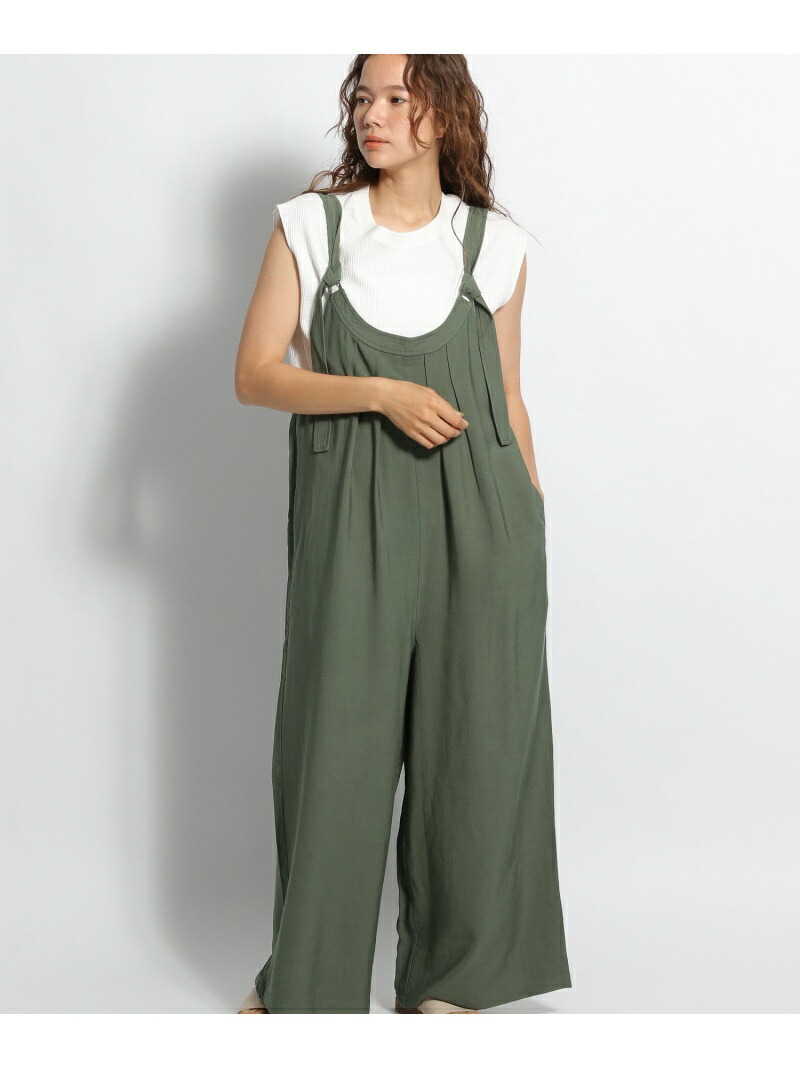 W Nレーヨンリラックスサロペ Niko And ニコアンド パンツ ジーンズ サロペット オールインワン 送料無料 Rakuten Fashion Andapt Com