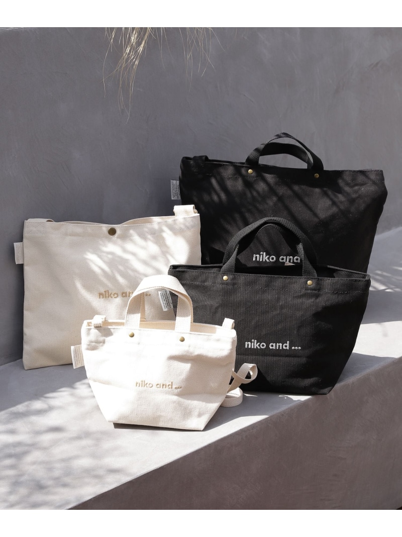 オリジナルニコロゴ刺繍2wayトートバッグ Niko ニコアンド And