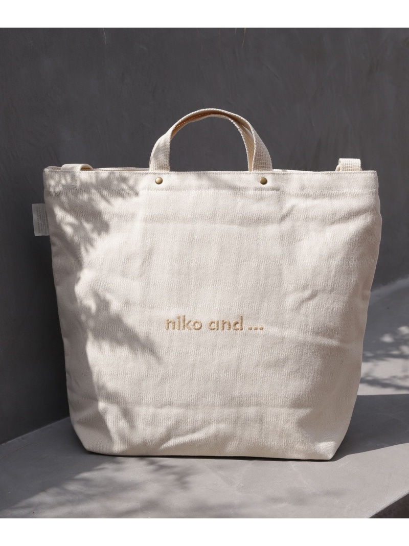 オリジナルニコロゴ刺繍2wayトートバッグ Niko ニコアンド And