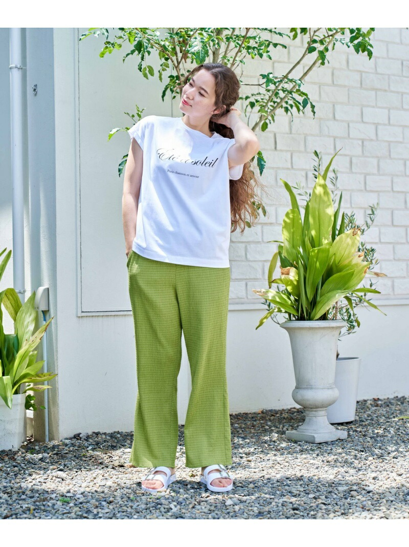 W クシュクシュdryイージーpt フルレングス And パンツ ジーンズ ニコアンド Niko